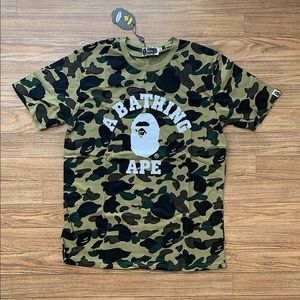 Bape A Bathing Ape OG Green Camo Shirt